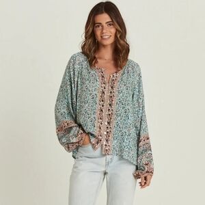Cynthia Rowley Floral Print Women's Bohemian Plus Size Top - New Without Tag!